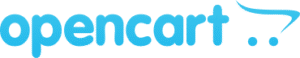 Opencart logo, blue color.