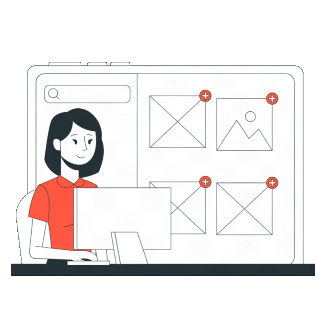 Woman managing advertising dashboard on computer, illustrating setup, optimization and analytics workflows within high-performance PPC advertising services.
